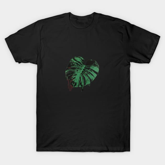 Monstera Leaf Art T-Shirt by ModernStyle610